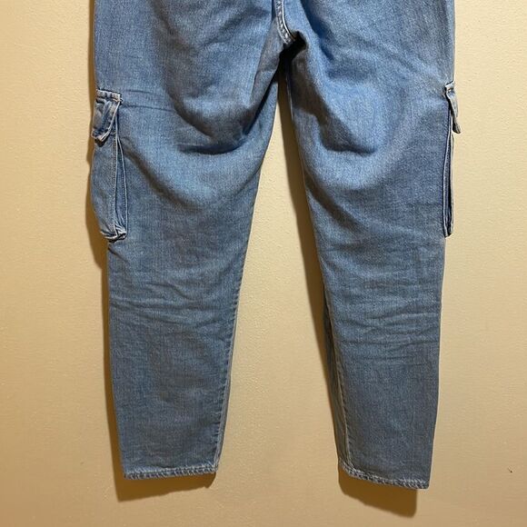 Levi's Premium Loose Cargo Denim Jeans Cotton Hemp Blend Utility Size 25 - Picture 13 of 16